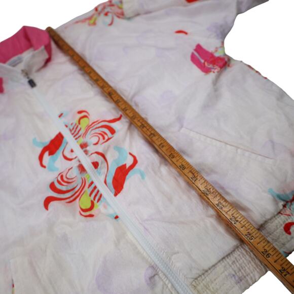 Vintage Sergio Tacchini Floral Print Allover Design Windbreaker Jacket - Picture 11 of 13